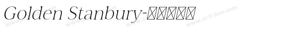 Golden Stanbury字体转换